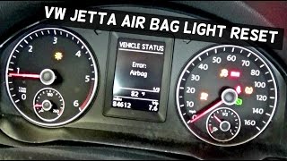 HOW TO RESET THE AIR BAG LIGHT ON VOLKSWAGEN AIRBAG [upl. by Linc]