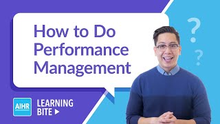 How To Do Performance Management  AIHR Learning Bite [upl. by Daukas]