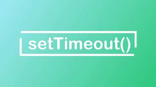 JavaScript Tutorial  setTimeout [upl. by Kutchins]