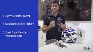 How To Install A Pinlock Max Vision Visor System [upl. by Nirtiak]