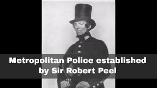 29th September 1829 The Metropolitan Police begins operating in London [upl. by Nosduj498]