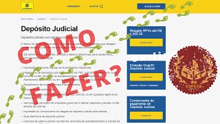 Como realizar um depósito judicial [upl. by Metcalf]