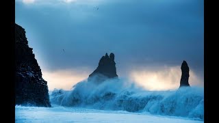 Dangerous worldfamous Reynisfjara Black Sand Beach in Iceland [upl. by Sukramaj654]