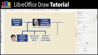 How I make my family tree charts  LibreOffice Draw Tutorial [upl. by Lorollas]