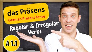 German Tenses  The German Present Tense Explained  A1 Beginner [upl. by Aibara]