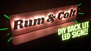 BUILD A BACKLIT LED SIGN Tips and Tricks for DIY [upl. by Gomez]