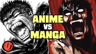 BERSERK Anime vs Manga 19972012 [upl. by Lenno]