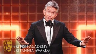 Steve Coogans Hilarious Acceptance Speech  2019 British Academy Britannia Awards [upl. by Bortz]