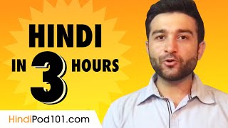 Learn Hindi in 3 Hours Basics of Hindi Speaking for Beginners [upl. by Grote878]