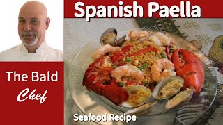 Great Spanish Paella Seafood Recipe [upl. by Anaahs]