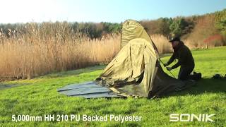 SONIK SK TEK 2 MAN BIVVY amp WRAP [upl. by Vharat234]