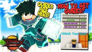 NEW QUIRK UPDATE HOW TO GET ALL QUIRKS  NEW 100QD TRAINING AREA IN ANIME FIGHTING SIMULATOR ROBLOX [upl. by Eugenia972]