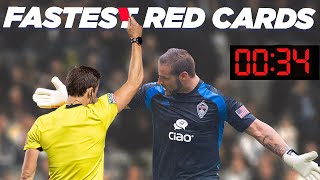 Fastest Red Cards in MLS [upl. by Oinotnaocram]