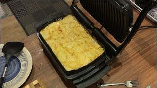 Kartoffelgratin im Tefal OptiGrill plus SnackingampBaking [upl. by Ahterahs676]