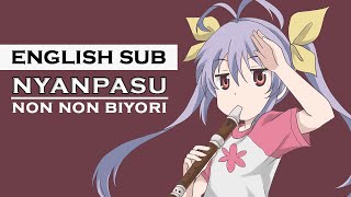 Nyanpasu Yabure Kabure Original English Sub 4K  Non Non Biyori  Lyric  Cute Girl Song TikTok [upl. by Jerad]