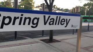 NJT Pascack Valley Line NJ Transit Trains Begin and End Service at Spring Valley Station [upl. by Gavriella]