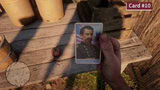 Red Dead Redemption 2  All 12 Prominent Americans Card Set Locations [upl. by Anomas]