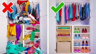 20 GENIUS ORGANIZING HACKS  Cool Ideas And DIY Crafts To Transform Your Home [upl. by Acilegna755]