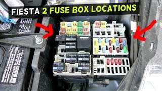 FORD FIESTA FUSE LOCATION FUSE BOX LOCATION MK7 ST [upl. by Amlus761]