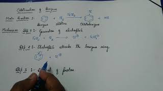 15 Chlorination of Benzene  Mechanism [upl. by Colburn]