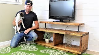 The Super Easy TV Stand  DIY Project [upl. by Nauqram]