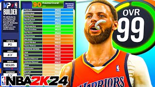 NBA 2K24 BEST Point Guard Build  Unstoppable DEMIGOD Build [upl. by Kcirret]