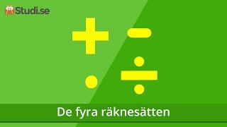 De fyra räknesätten Matematik  wwwbinogise [upl. by Culbert]