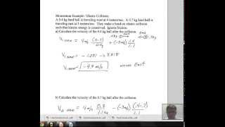 Elastic Collision Calculate the two final velocities [upl. by Hamlani]