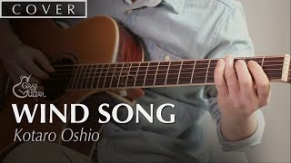 Wind Song  Kotaro Oshio Guitar Cover l Easy amp Beautiful fingerstyle guitar l TAB [upl. by Sitnik]