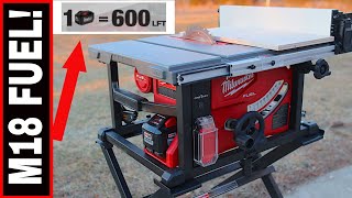 MILWAUKEE M18 FUEL TABLE SAW REVIEW amp TESTING DADO BLADES [upl. by Siriso953]