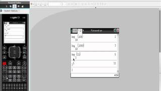 Using Your TiNspire CAS CX With Logarithms and Solving [upl. by Evslin654]