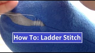 How To Ladder Stitch Invisible Stitching [upl. by Casilde]