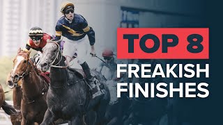 Wildest Horse Race Finishes  Top 8 Featuring Chautauqua Mine That Bird Pakistan Star amp Zenyatta [upl. by Vivie]