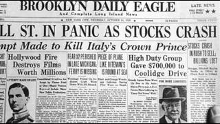 24th October 1929 Wall Street Crash begins on Black Thursday [upl. by Chelsy]