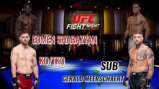 UFCVegas96 EDMEN SHAHBAZYAN vs GERALD MEERSCHAERT [upl. by Toni]