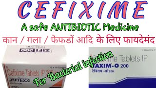 Cefixime tablets ip 200 mg used for  Zifi 200 tablet used for hindi [upl. by Sinnaoi598]