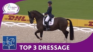 Top 3 Dressage Freestyle  Aachen  FEI European Championships 2015 [upl. by Fayola987]