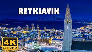 Reykjavik Iceland 🇮🇸 4K Drone Footage [upl. by Naitirb464]