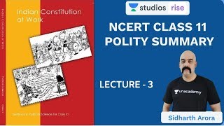 L3 Chapter 2 Part 1  Class 11 NCERT Polity Summary  UPSC CSEIAS 2020  Sidharth Arora [upl. by Letsirhc]