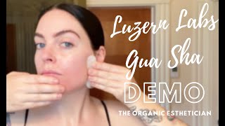 Sculpting amp Detoxing Gua Sha Tutorial  Luzern Labs [upl. by Kcirederf811]