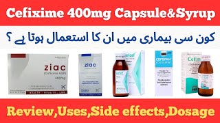 Ziac 400mg Capsule and Syrup Review in UrduCefixime [upl. by Akenn904]