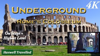 Inside amp Underground Tour of Romes Colosseum with History  Italy 4K [upl. by Lars962]