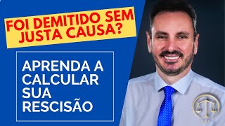 como calcular rescisão de trabalho passo a passo [upl. by Grounds]