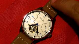 Parnis Power Reserve Automatic Wristwatch [upl. by Ekusuy659]