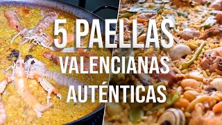 ¡¡5 PAELLAS VALENCIANAS AUTÉNTICAS [upl. by Moyna310]