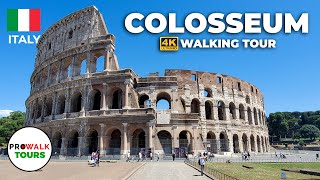 Colosseum Walking Tour  4K  Rome Italy [upl. by Haraf]