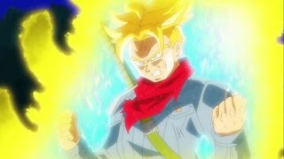 SSJ Rage Trunks vs Black and Zamasu [upl. by Aizitel573]