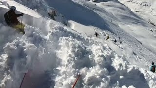 Skifahrer filmt in einer Lawine [upl. by Esten318]