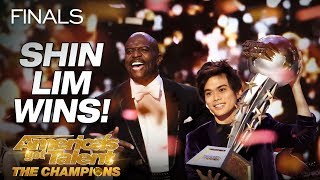 Shin Lim Is THE WINNER  Americas Got Talent The Champions [upl. by Fulks]