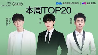 腾讯音乐由你榜 第7期TOP20  刘宇宁 深情动人的《故事未完》；周深 个性十足的《虚构》；张云雷 婉转悠扬的《桔梗花》 TME腾讯音乐 [upl. by Alida]